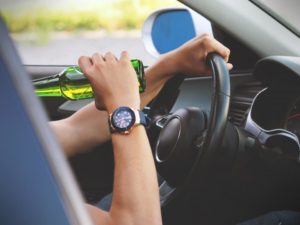 person driving alcohol while driving